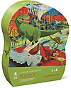 Crocodile Creek Mini Shaped Box Puzzle, Land of Dinosaurs - 24 pieces! Puzzles