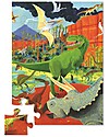 Crocodile Creek Mini Shaped Box Puzzle, Land of Dinosaurs - 24 pieces! Puzzles