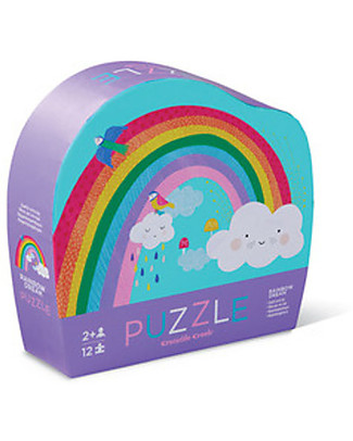 Crocodile Creek Mini Shaped Box Puzzle, Rainbow - 12 pieces! Board Games