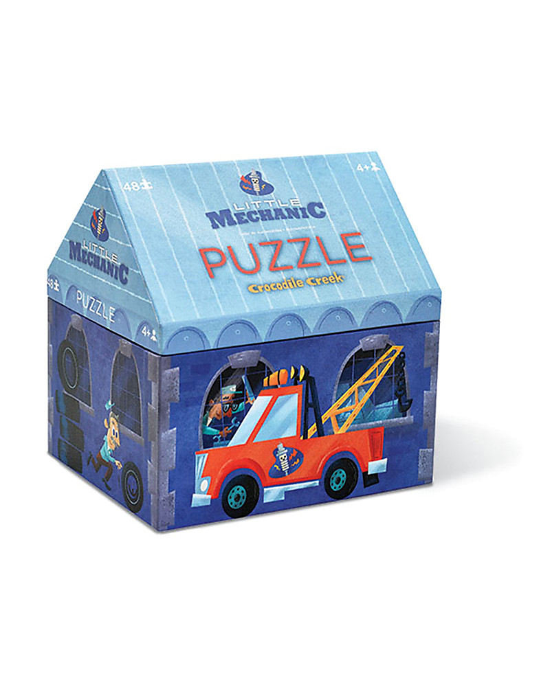 Crocodile Creek Novelty Shaped Box Puzzle, Little Mechanic, 48
