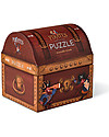 Crocodile Creek Novelty Shaped Box Puzzle, Treasure Chest, 48 pieces! Puzzles