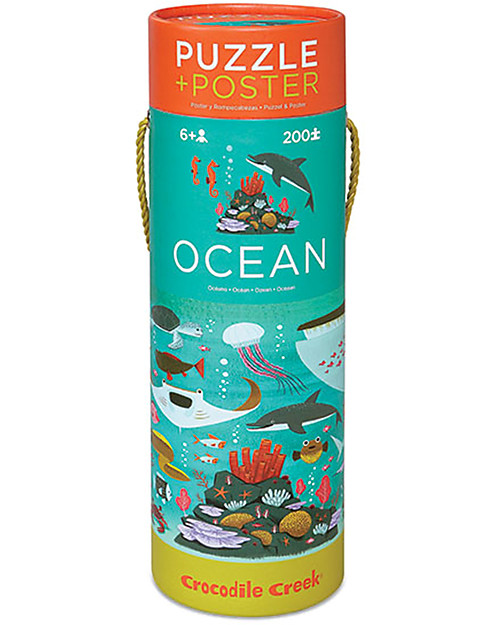 Crocodile Creek Puzzle (200 Pieces) + Poster - Ocean Puzzles