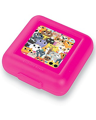 Crocodile Creek Sandwich Keeper, Cats - 13 x 14 x 5 cm Snack and Formula Containers