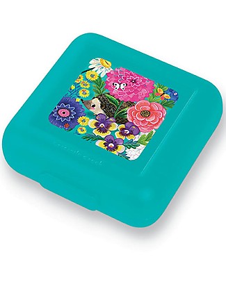 Crocodile Creek Sandwich Keeper, Secret Garden - 13 x 14 x 5 cm Snack and Formula Containers