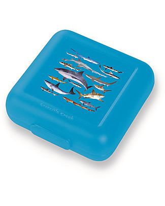 Crocodile Creek Sandwich Keeper, Sharks - 13 x 14 x 5 cm Snack and Formula Containers