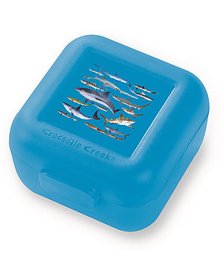 Crocodile Creek Set of 2 Snack Keepers, Sharks - 7.50 x 9 x 5 cm Snack and Formula Containers