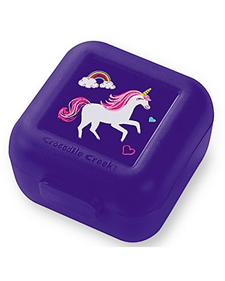 Crocodile Creek Set of 2 Snack Keepers, Unicorn - 7.50 x 9 x 5 cm Snack and Formula Containers
