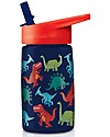Crocodile Creek Tritan Children's Drinking Bottle 450 ml, Dinosaurs - Safe and Recyclable! Non-Thermal Water Bottles
