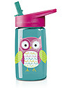 Crocodile Creek Tritan Children’s Drinking Bottle 500 ml, Owl - Safe and recyclable! Non-Thermal Water Bottles