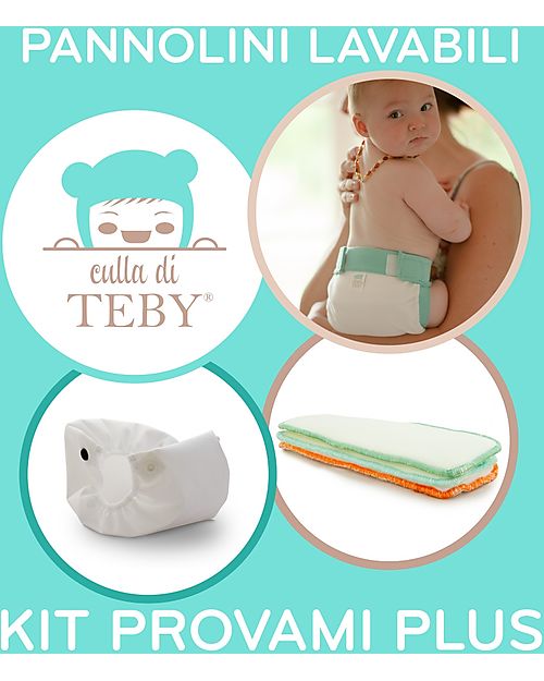 Culla di Teby Kit Provami - Washable Diaper -  Fresh Green Washable Nappies