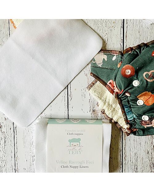 Culla di Teby Veline raccogli feci lavabili - 6 pezzi Washable Nappies