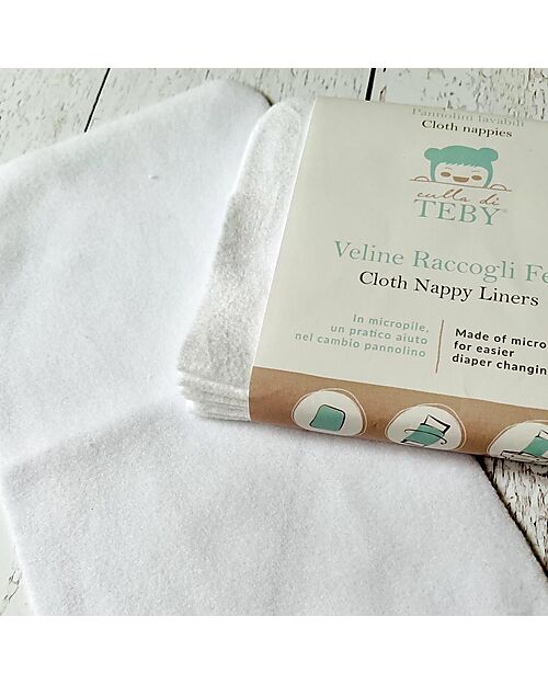 Culla di Teby Veline raccogli feci lavabili - 6 pezzi Washable Nappies