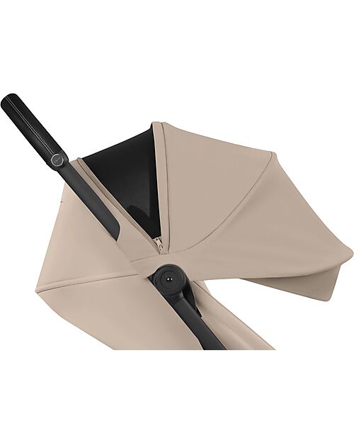 Cybex 2-in-1 Coya Stroller with Carrycot - Cozy Beige - Matt Black frame - From Birth to 4 Years Lights Strollers