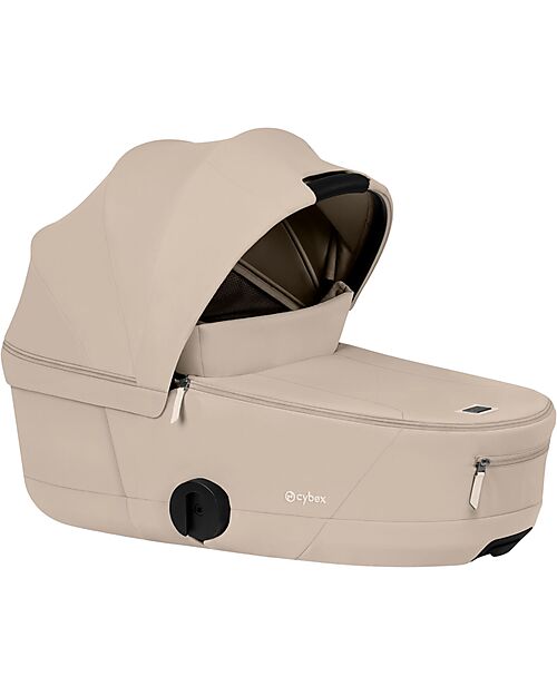 Cybex 2-in-1 Coya Stroller with Carrycot - Cozy Beige - Matt Black frame - From Birth to 4 Years Lights Strollers