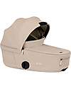 Cybex 2-in-1 Coya Stroller with Carrycot - Cozy Beige - Matt Black frame - From Birth to 4 Years Lights Strollers