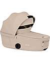 Cybex 2-in-1 Coya Stroller with Carrycot - Cozy Beige - Matt Black frame - From Birth to 4 Years Lights Strollers