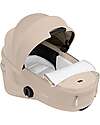 Cybex 2-in-1 Coya Stroller with Carrycot - Cozy Beige - Matt Black frame - From Birth to 4 Years Lights Strollers