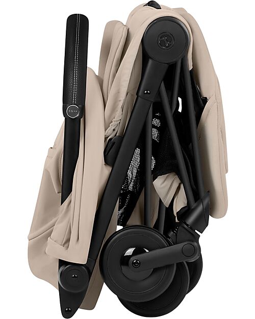 Cybex 2-in-1 Coya Stroller with Carrycot - Cozy Beige - Matt Black frame - From Birth to 4 Years Lights Strollers