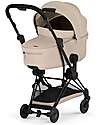 Cybex 2-in-1 Coya Stroller with Carrycot - Cozy Beige - Matt Black frame - From Birth to 4 Years Lights Strollers
