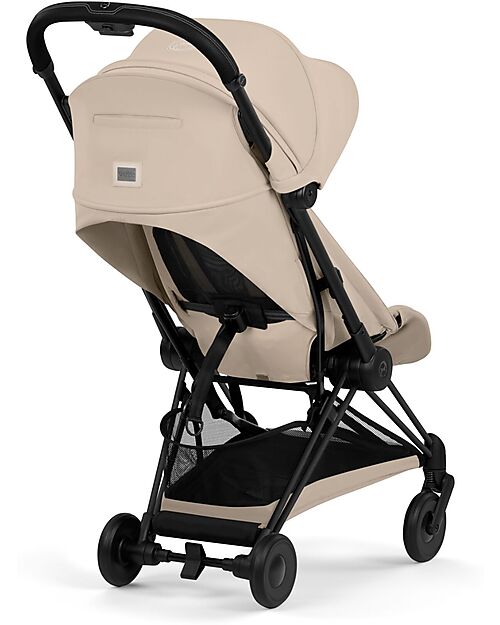 Cybex 2-in-1 Coya Stroller with Carrycot - Cozy Beige - Matt Black frame - From Birth to 4 Years Lights Strollers