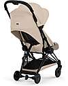 Cybex 2-in-1 Coya Stroller with Carrycot - Cozy Beige - Matt Black frame - From Birth to 4 Years Lights Strollers