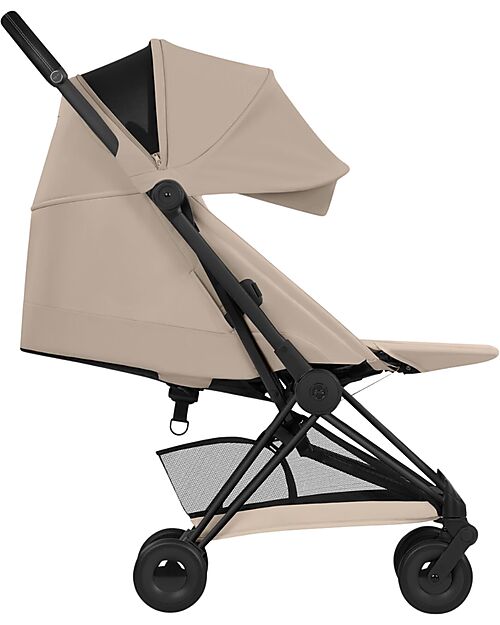 Cybex 2-in-1 Coya Stroller with Carrycot - Cozy Beige - Matt Black frame - From Birth to 4 Years Lights Strollers