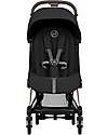 Cybex 2-in-1 Coya Stroller with Carrycot - Sepia Black - Rosegold Frame - From Birth to 4 Years Lights Strollers