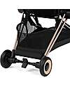 Cybex 2-in-1 Coya Stroller with Carrycot - Sepia Black - Rosegold Frame - From Birth to 4 Years Lights Strollers