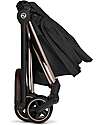 Cybex 2-in-1 Coya Stroller with Carrycot - Sepia Black - Rosegold Frame - From Birth to 4 Years Lights Strollers