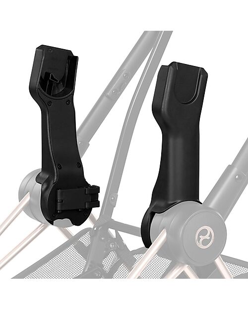 Cybex 2-in-1 Coya Stroller with Carrycot - Sepia Black - Rosegold Frame - From Birth to 4 Years Lights Strollers