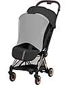 Cybex 2-in-1 Coya Stroller with Carrycot - Sepia Black - Rosegold Frame - From Birth to 4 Years Lights Strollers
