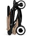 Cybex Agis Stroller - Almond Beige - Black Frame - from 6 months to 4 years - Compatible with Hand Luggage Lights Strollers