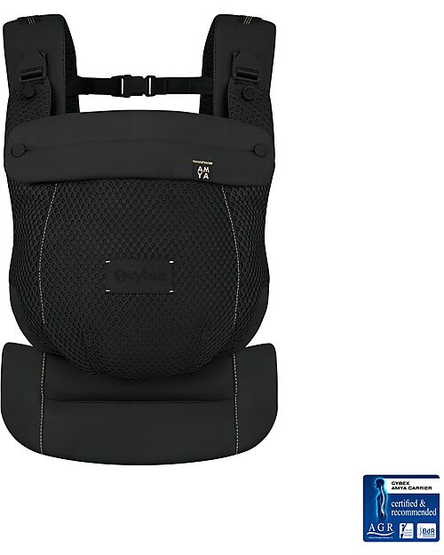 Cybex Amya Baby Carrier - Magic Black - from Birth to 15 Kg - Adapts to Your Baby's Body Baby Carriers