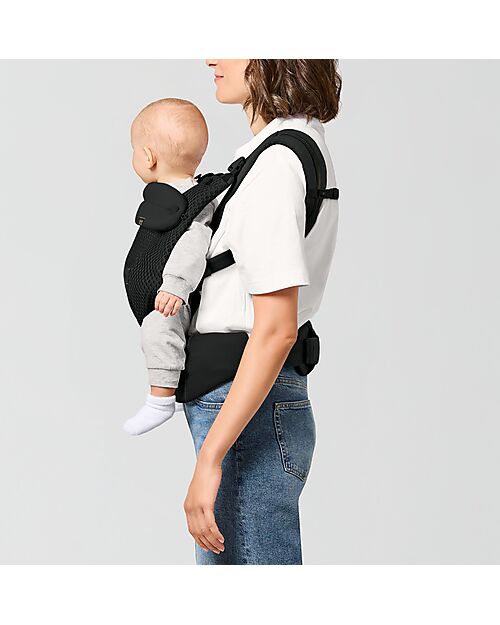 Cybex Amya Baby Carrier - Magic Black - from Birth to 15 Kg - Adapts to Your Baby's Body Baby Carriers
