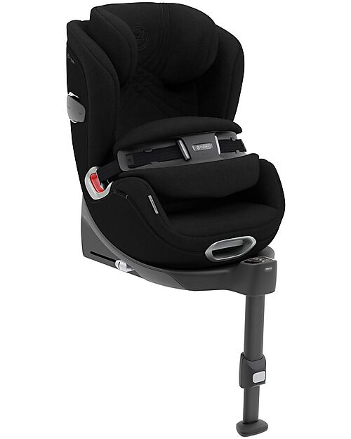 Cybex Anoris T i-Size Car Seat - Deep Black/Black - from 15 Months to 6 Years Car Seats Group 1/2/3