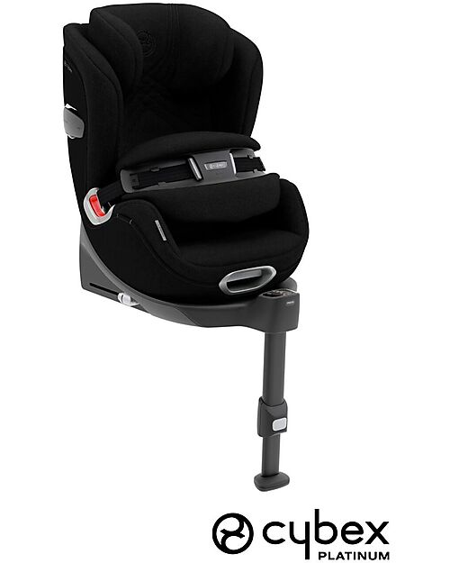Cybex Anoris T i-Size Car Seat - Deep Black/Black - from 15 Months to 6 Years Car Seats Group 1/2/3