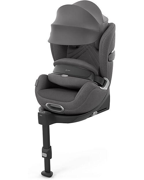 Cybex Anoris T2 i-Size Plus Car Seat - Mirage Grey/Dark Grey - from 15 Months to 7 Years Car Seats Group 1/2/3