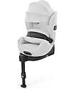 Cybex Anoris T2 i-Size Plus Car Seat - Platinum White/Light Grey - from 15 Months to 7 Years Car Seats Group 1/2/3