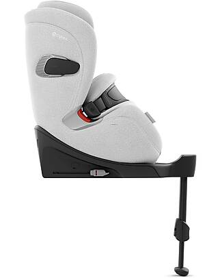 Cybex Anoris T2 i-Size Plus Car Seat - Platinum White/Light Grey - from 15 Months to 7 Years Car Seats Group 1/2/3