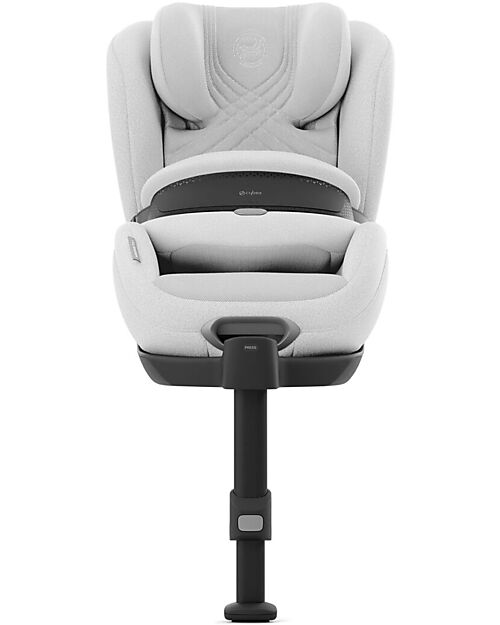 Cybex Anoris T2 i-Size Plus Car Seat - Platinum White/Light Grey - from 15 Months to 7 Years Car Seats Group 1/2/3
