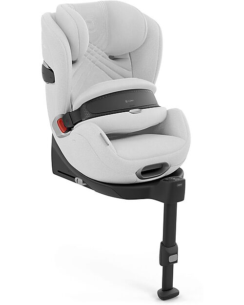 Cybex Anoris T2 i-Size Plus Car Seat - Platinum White/Light Grey - from 15 Months to 7 Years Car Seats Group 1/2/3