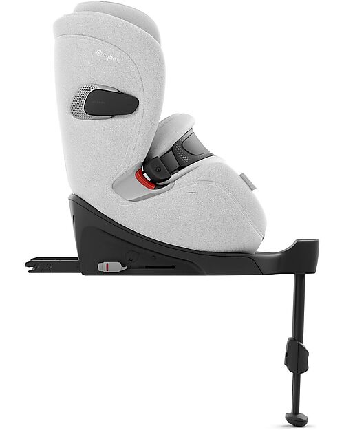 Cybex Anoris T2 i-Size Plus Car Seat - Platinum White/Light Grey - from 15 Months to 7 Years Car Seats Group 1/2/3