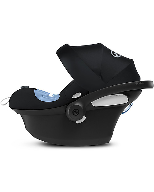 Cybex Aton M i-Size Car Seat - Deep Black - Safe from Birth Car Seats Group 0+/1
