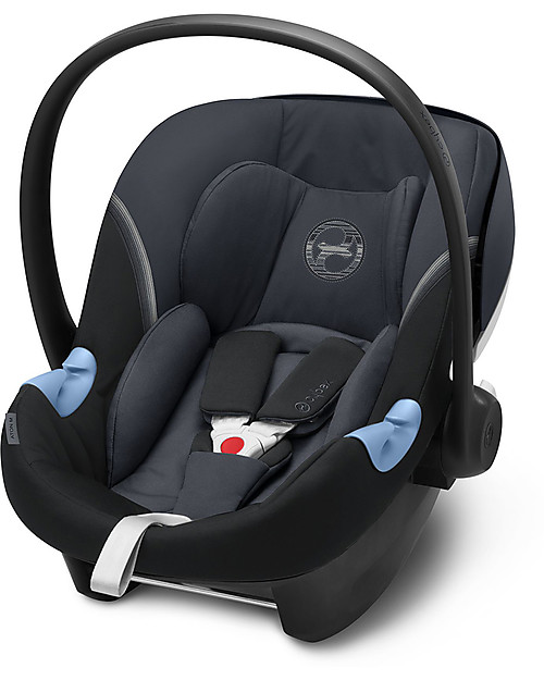 Cybex Aton M i-Size Car Seat - Granite Black - Safe from Birth Car Seats Group 0+/1
