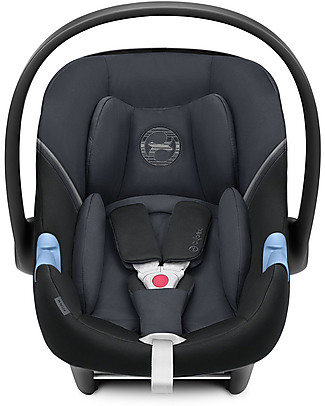 Cybex Aton M i-Size Car Seat - Granite Black - Safe from Birth Car Seats Group 0+/1