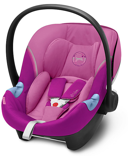 Cybex Aton M i-Size Car Seat - Magnolia Pink - Safe from Birth Car Seats Group 0+/1