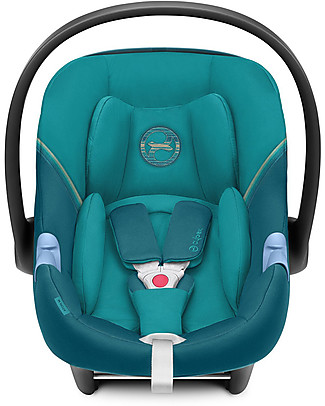 Cybex Aton M i-Size Car Seat - River Blue - Safe from Birth Car Seats Group 0+/1