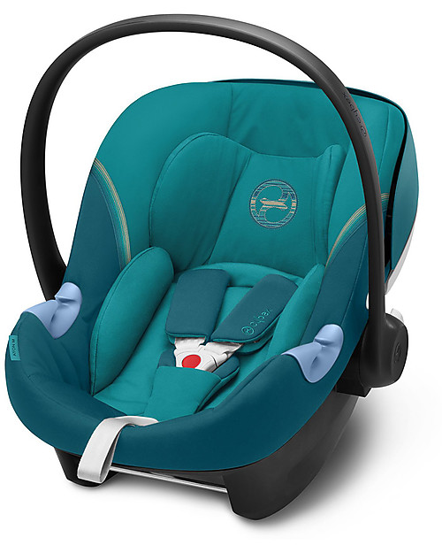 Cybex Aton M i-Size Car Seat - River Blue - Safe from Birth Car Seats Group 0+/1