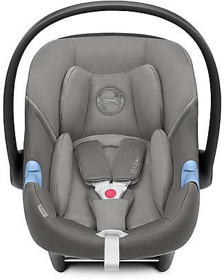 Cybex Aton M i-Size Car Seat - Soho Grey - Safe from Birth Car Seats Group 0+/1