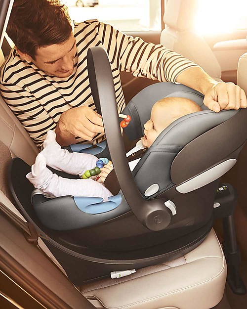 Cybex Aton M i-Size Car Seat - Soho Grey - Safe from Birth Car Seats Group 0+/1